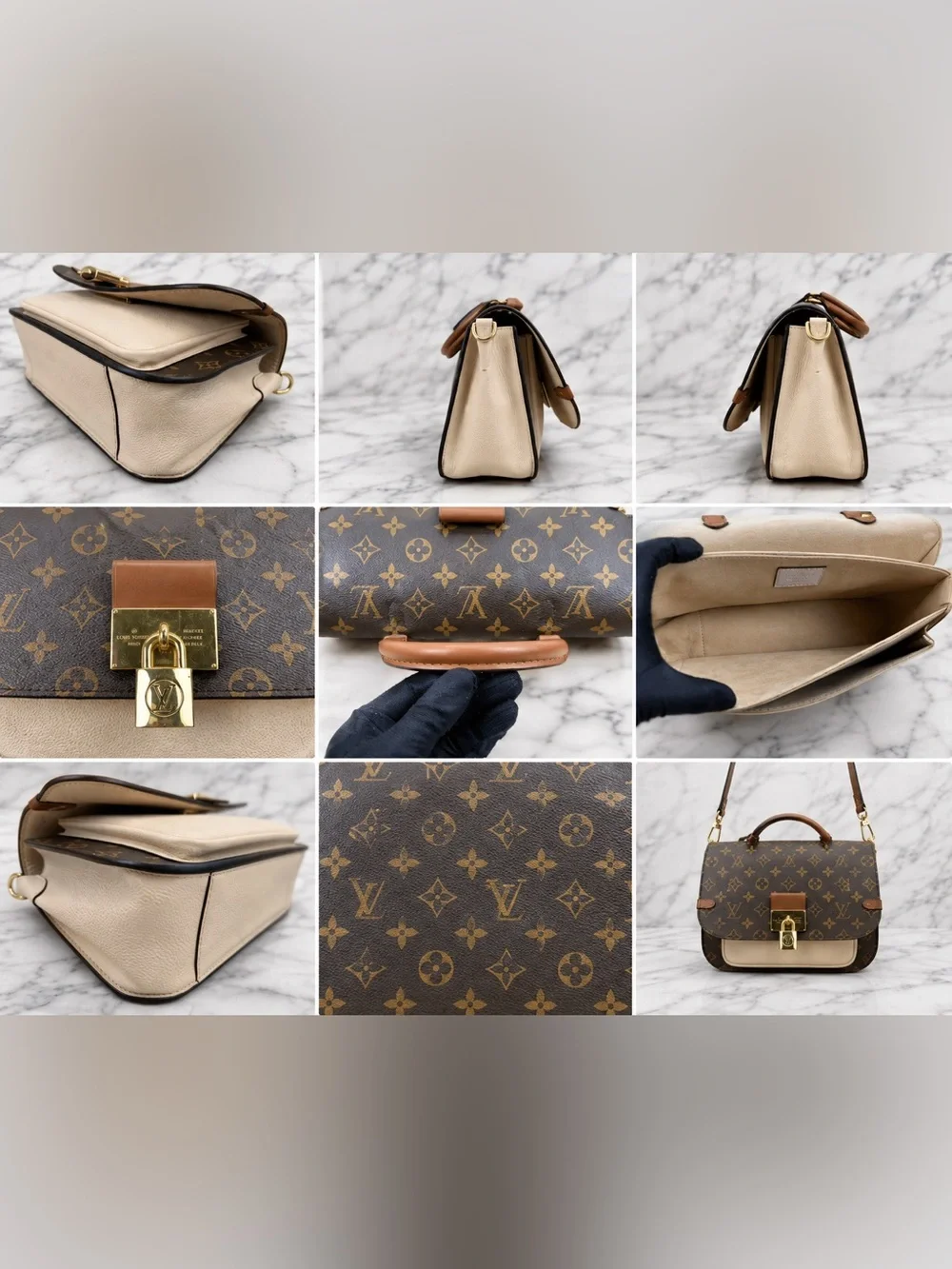 Authentic Louis Vuitton Monogram Vaugirard Shoulder/ Crossbody Bag